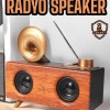 KESGİN MARKET ® Çalar Radyo Müzik Kutusu Nostaljik Hoparlör Speaker