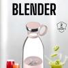 KESGİN MARKET ® Bardak Blender Smoothie Meyve Sıkacağı Şarjlı Cam Taşınabilir