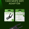 KESGİN MARKET ® USB 3.0 Wireless Adaptör – 2.4GHz & 5GHz Destekli