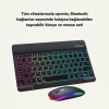 KESGİN MARKET ® RGB Aydınlatmalı Şarjlı Kablosuz Klavye ve Mouse Seti – Modern ve Kompakt Tasarım