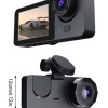 KESGİN MARKET ® Gece Görüşlü DVR 3 Lensli Araç İçi Sürüş Kamerası Video Kaydedici