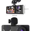 KESGİN MARKET ® Yol Kayıt Araç Kamerası HD DVR 3 Kameralı 2.0in Ekranlı Ön İç Arka
