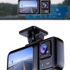 KESGİN MARKET ® 1080p Sürüş Kaydedici 2 İnç Araç Araba Ön İç Arka DVR IPS Ekran