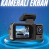KESGİN MARKET ® Ekranlı Sürüş Kaydedici DVR Ön ve Arka Kameralı Full HD Çözünürlüklü