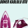 KESGİN MARKET ® Buharlı Ütü 2200 Watt Seramik Tabanlı Taşınabilir Kablolu Ütü
