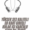 KESGİN MARKET ® 120 Saat Bluetooth Kulaklık Kablolu Boyun Askılı SD Kart Girişli ANC Özellikli