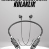 KESGİN MARKET ® Boyun Bantlı Kulak İçi Kablolu Yüksek Ses Kaliteli Bluetooth Kulaklık