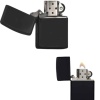 KESGİN MARKET ® Çakmak Parlak Siyah Zippo Benzinli Çakmak Cep Boy Doldurulabilir