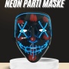 KESGİN MARKET ® Işıklı Led Maske Parti Eğlence Maskesi Hallowen Neon Maske