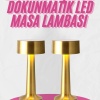 KESGİN MARKET ® Altın Rengi Masa ve Gece Lambası Dokunmatik Şarjlı Masa Lambası