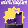 KESGİN MARKET ® 12 Parça Makyaj Fırça Seti Profesyonel Fondöten Allık Far Kontür Fırçası