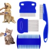 KESGİN MARKET ® 4lü Bit Evcil Hayvan Tarak Seti Kedi Köpek Bit Tarak Seti Pire Tarağı
