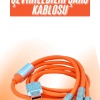 KESGİN MARKET ® Çoklu Şarj Kablosu USB Type-C İOS Uyumlu 120W Hızlı Şarj Kablosu