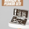 KESGİN MARKET ® Tırnak Bakım Seti Tırnak Düzeltme Batık 12 Parça Çanta Tipi Manikür Pedikür