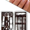KESGİN MARKET ® Tırnak Bakım Seti Tırnak Düzeltme Batık 12 Parça Çanta Tipi Manikür Pedikür