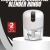 KESGİN MARKET ® Mini Doğrayıcı Rondo Taşınabilir Mini El Blender Paslanmaz Çelik