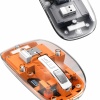 KESGİN MARKET ® Mouse Fare Kablosuz Mouse Fare Şarjlı Bluetooth Sessiz 5 Tuşlu Şeffaf