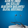 KESGİN MARKET ® Bluetooth Kulaklık Şarj Göstergeli 100 Saat Şarj Kapasiteli Sporcu Kulaklık