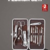 KESGİN MARKET ® 12 Parça Paslanmaz Çelik Kompakt ve Taşınabilir Manikür Makası Tırnak Makası
