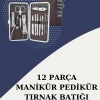 KESGİN MARKET ® 12 Parça Paslanmaz Çelik Kompakt ve Taşınabilir Manikür Makası Tırnak Makası