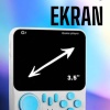 KESGİN MARKET ® El Atarisi 3.5 inç Ekran Çift Konsol 666 Adet Retro Oyun Gamepad