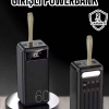 KESGİN MARKET ® Powerbank 60.000 MAH 4 Portlu Uzun Şarj Süreli Dijital Göstergeli