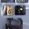 KESGİN MARKET ® Anahtarlık Çok Amaçlı Mıknatıslı Taşınabilir Işık Led Şarjlı