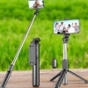 KESGİN MARKET ® Tripod Kablosuz Bluetooth Bağlantılı Selfie Çubuğu 360 Derece Dönebilen