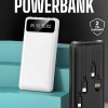 KESGİN MARKET ® Powerbank 20.000 Mah Dijital Göstergeli LCD Ekran Uzun Pil Ömrü