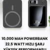 KESGİN MARKET ® Pratik ve Taşınabilir 10.000 mAh Wireless Powerbank Hızlı Şarj Avantajı