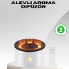 KESGİN MARKET® Alev Efektli Aromaterapi Difüzörü – 360 ml Su Hazneli, Sessiz ve Zaman Ayarlı