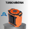 KESGİN MARKET® Turbo Mini Taşınabilir Fan – 100 Kademeli Dijital Hız Kontrolü ve Type-C Şarj