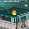 KESGİN MARKET® 130 Yumurtalık Tam Otomatik Kuluçka Makinesi Wi-fi Kamera Hediyeli Yedek Motorlu Profesyonel Tavuk Kaz Ördek Bıldırcın Güvercin Süs Kuşu İçin İdeal