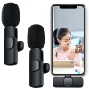 KESGİN MARKET® Lightning Girişli Iphone Uyumlu Ikili Kablosuz Yaka Mikrofonu Youtube Facebook Tiktok Vlog