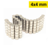 KESGİN MARKET® 100 Adet 4x4 Mm Yuvarlak Neodyum Mıknatıs N35 Güçlü Magnet Nikel Kaplama