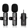 KESGİN MARKET® Yüksek Kalite Profesyonel 3 In 1 Kablosuz Taşınabilir Yaka Mikrofonu Youtube Facebook Tiktok