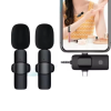 KESGİN MARKET® Yüksek Kalite Profesyonel 3 In 1 Kablosuz Taşınabilir Yaka Mikrofonu Youtube Facebook Tiktok
