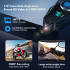 KESGİN MARKET® Q28 Motosiklet Kask Bluetooth Kulaklık 1080p Kamera Interkom Kulaklık Su Geçirmez Intercom