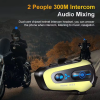 KESGİN MARKET® N3x Rgb Işıklı Intercom 3 Kişi Bağlantılı 1000mah Motosiklet Bluetooth Kulaklık Seti