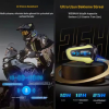 KESGİN MARKET® N3x Rgb Işıklı Intercom 3 Kişi Bağlantılı 1000mah Motosiklet Bluetooth Kulaklık Seti