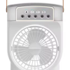 KESGİN MARKET® Şarjlı 600 Ml Su Hazneli Taşınabilir Masaüstü Vanilatör  Güçlü Fan Ve 2000 Mah Pil Beyaz