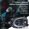 KESGİN MARKET® Q29 Motosiklet Kask Bluetooth Kulaklık Eşleşmeli 1080p Kamera Geniş Açı Su Geçirmez Intercom