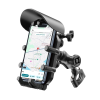 KESGİN MARKET® Gidon Bağlantılı Güneş Ve Yağmur Korumalı 360° Derece Ayarlanabilir Motosiklet Bisiklet Telefon Tutucu