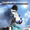 KESGİN MARKET® Gidon Bağlantılı Güneş Ve Yağmur Korumalı 360° Derece Ayarlanabilir Motosiklet Bisiklet Telefon Tutucu