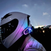 KESGİN MARKET® Helmet Graffiti Motor Kask Kulaklık Rgb Modlu Su Geçirmez 6.0 Bluetooth Intercom Yenı Model