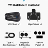 KESGİN MARKET® Y11 Bluetooth Kulaklık Mikrofonlu Motosiklet Kulaklığı İntercom Bt 5.3