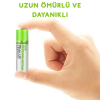 KESGİN MARKET® Usb Şarjlı 1450mah Aa 1.2v Lityum Kalem Pil 2’li Set Dönüşümlü Batarya