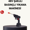 KESGİN MARKET® Taşınabilir Basınçlı Yıkama Makinesi – 5m Hortumlu, Köpük Şişeli, 48V Güçlü