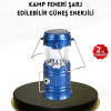 KESGİN MARKET® Solar Kamp Lambası Kızak Sistemli Şarjlı Taşınabilir Doğa Yürüyüşü Işığı