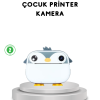 KESGİN MARKET ® Çocuk Fotoğraf Makinesi Termal Baskılı Anında Çıktı HD Video Kayıtlı